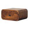 Avora Mini Wall-Mounted Chestnut 1 Drawer Nightstand