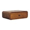Avora Wall-Mounted Chestnut 1 Drawer Nightstand