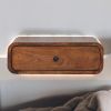 Avora Wall-Mounted Chestnut 1 Drawer Nightstand