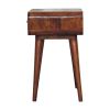 Avora Chestnut Nightstand with 1 drawer