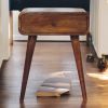 Avora Chestnut Nightstand with 1 drawer