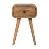 Avora Mini Oak-ish Nightstand with 1 drawer
