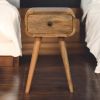 Avora Mini Oak-ish Nightstand with 1 drawer