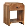 Avora Mini Chestnut Nightstand with 1 drawer