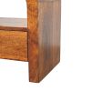 Darcy Chestnut Nightstand with Drawer and open shelf