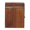 Darcy Chestnut Nightstand with Drawer and open shelf