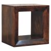 Solis Open California Walnut Side Table