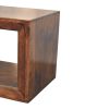Solis Open California Walnut Side Table