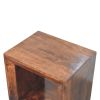 Solis Open California Walnut Side Table