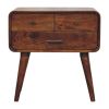 Avora 3-Drawer Chestnut Nightstand