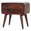 Avora 3-Drawer Chestnut Nightstand