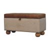 Boucle Lid- up Storage Ottoman