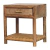 Regency Woven Oak-ish Nightstand with Drawer