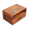 Avora Wall-Mounted Chestnut Nightstand