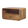Avora Wall-Mounted Oak-ish Nightstand