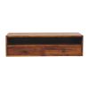 Lunar 2 Drawer Chestnut Wall Mounted Media Unit