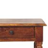Turned Legs Chestnut 1 Drawer Side Table