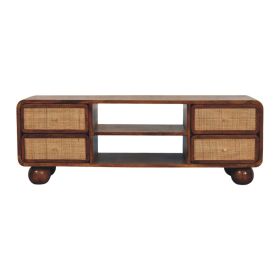 Larissa 4 Drawer Chestnut Media Unit