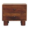 Tula 2 Drawer Chestnut Nightstand