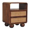 Larissa 2 Drawer Chestnut Nightstand