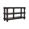Spindle Shelf Console in Carbon Ash