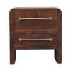 Copenhagen 2-Drawer Nightstand in Smoked Oak