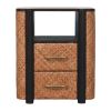 Rattan Curve Edge Nightstand