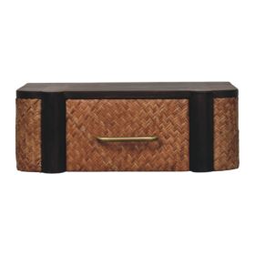 Rattan Curve Wall-Mounted Drawer