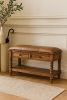 Leather Spindle Bench