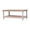 Ellsworth Spindle Coffee Table in Acid Wash