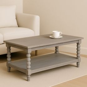 Ellsworth Spindle Coffee Table in Acid Wash