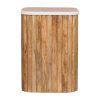 Oakish Marble Side Table