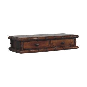 Bamboo Two Drawer Console Table