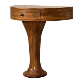 Amber Pedestal Console Table