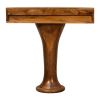 Amber Pedestal Console Table