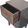 Spindle Mocha Bedside Table