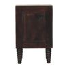 Spindle Mocha Bedside Table