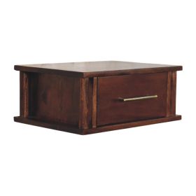 Wall-Mounted Bedside with Brass Handle