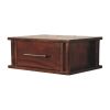 Wall-Mounted Bedside with Brass Handle