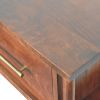Wall-Mounted Bedside with Brass Handle