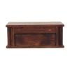 Wall-Mounted Bedside with Brass Handle