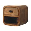 Curved Wall Mounted Nightstand