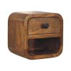 Curved Wall Mounted Nightstand