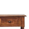 Turned Leg Side Table with Shelves