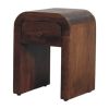Curved Bedside Table