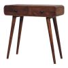 Curved Two Drawer Console Table
