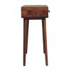Curved Two Drawer Console Table