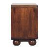 California Walnut Rattan Bedside