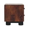 California Walnut Two Drawer Bedside
