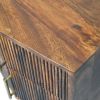 Harper Ribbed Chestnut Bedside